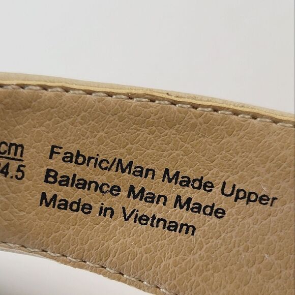 Life Sride Marina Bone Comfort Footbed Strappy Slip-on Wedge Sandals Size 7.5W - Picture 9 of 10